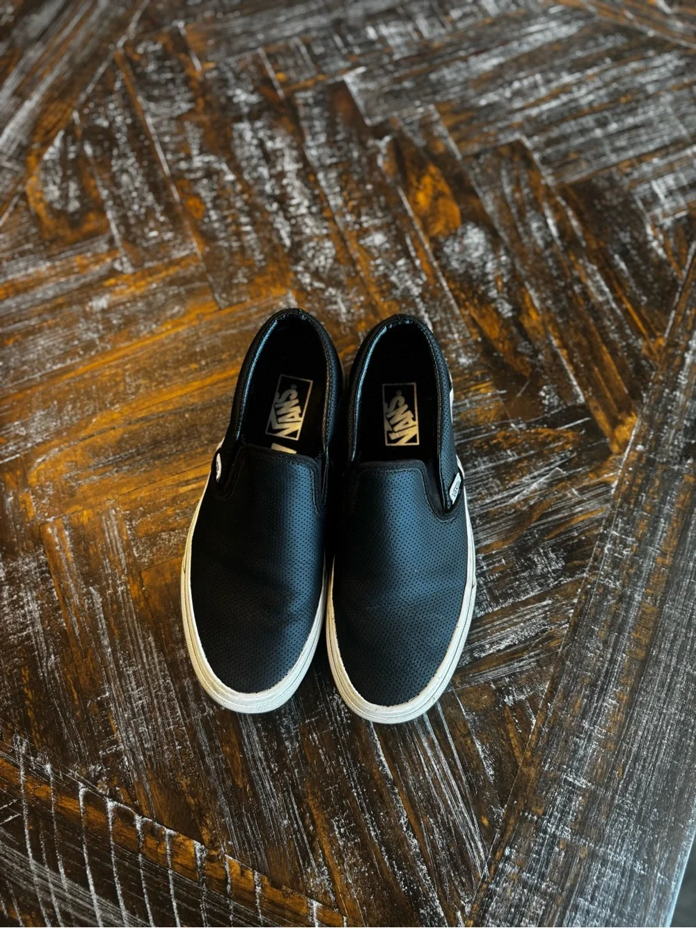 Vans Classic Slip-On Men’s Shoes in Black and White